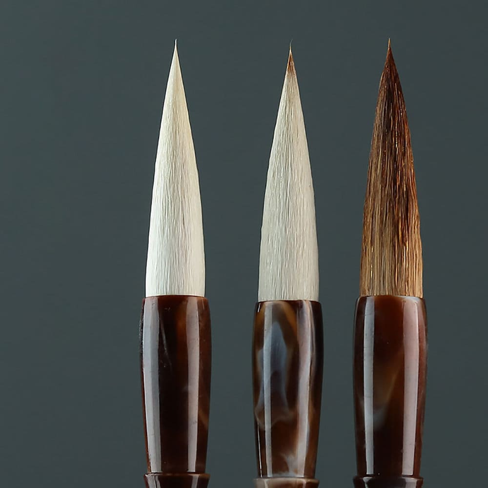 Writing Brush Chinese Calligraphy Brush Set Kanji Japanese Sumi Painting Drawing Brushes Set.（3pcs/set)