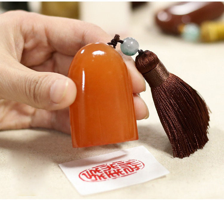 Chinese The ellipse Name Seal, Personal Name Stamp,Custom Chinese Chop Free Chinese Name Translation Seal.