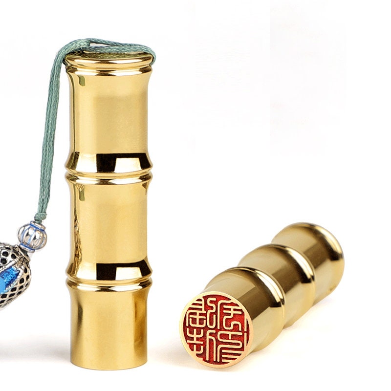Chinese Customized Copper Name Stamp，Personal Calligraphy Chapter Stamps Portable Retro  Chop Decoration.