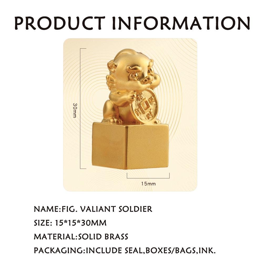Copper Pixiu Seal,Personal Name Stamp,Custom Chinese Chop Free Chinese Name Translation Seal.