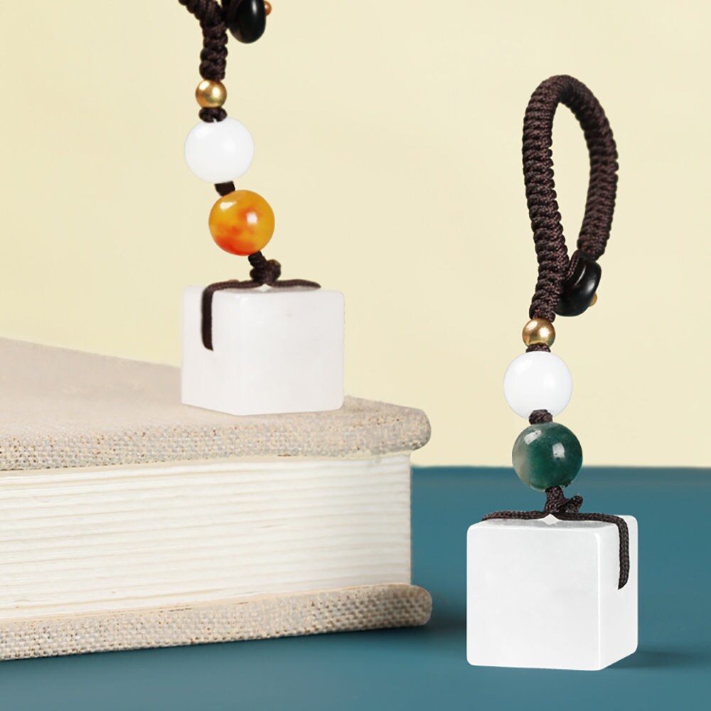 Customised Natural White Jade Stone Seals,Personal Name Stamp,Custom Chinese Chop Free Chinese Name Translation Seal.