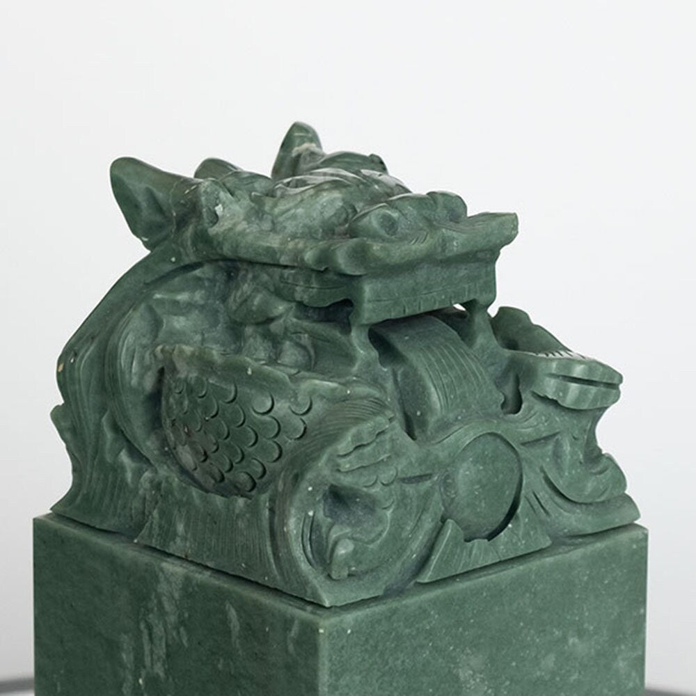 Customized Green Jade Seal, Personal Name Stamp,Custom Chinese Chop Free Chinese Name Translation Seal.
