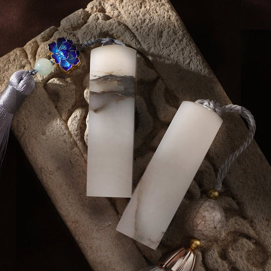 Customized Natural Jade Seal,Chinese Chops, Martial Arts Stamps.