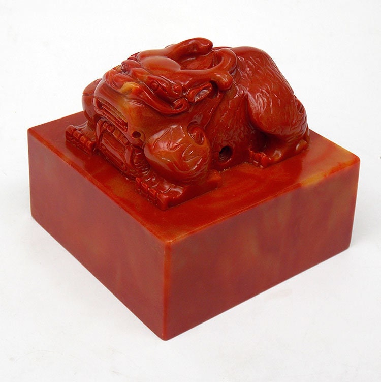 Chinese Large PIUXIU Name Seal, Personal Name Stamp,Custom Chinese Chop Free Chinese Name Translation Seal.