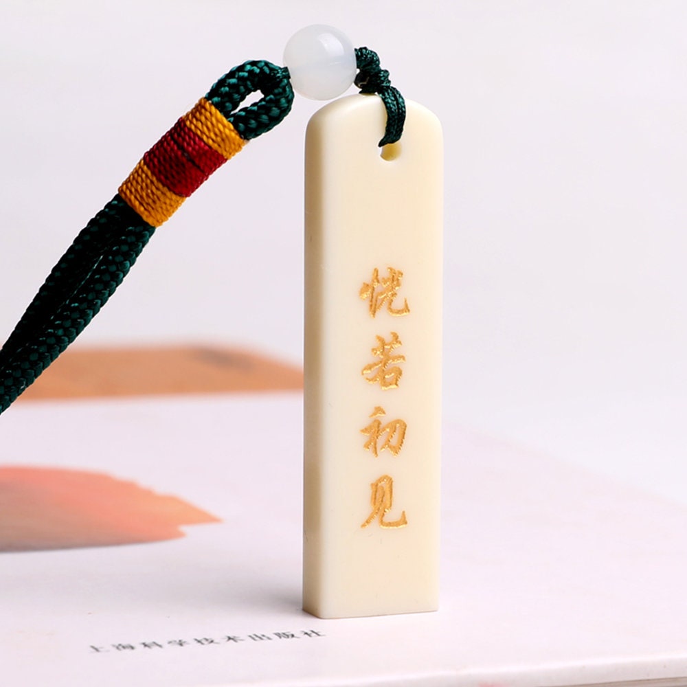 Portable Resin Personal Name Stamp Custom English Japanese Chinese Names Stamp Calligraphy Signature Seal