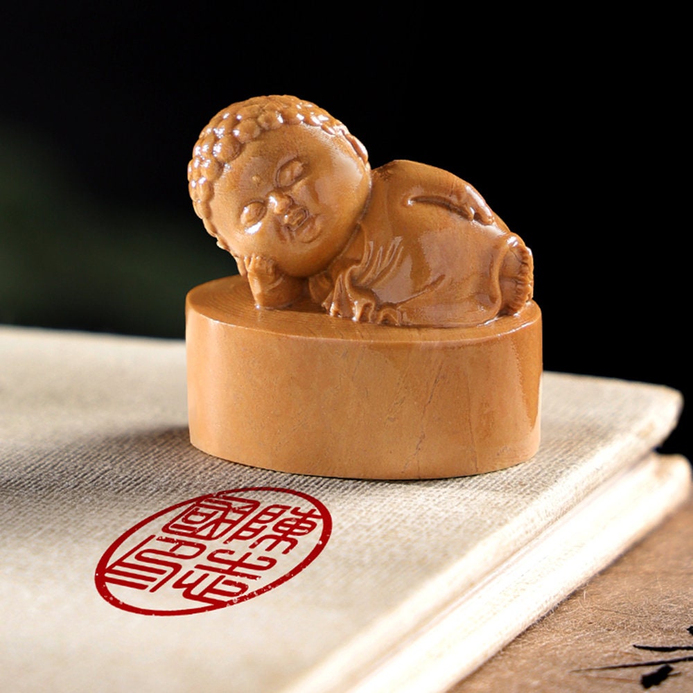 Sleeping Buddha Seal,Personal Name Stamp,Custom Chinese Chop Free Chinese Name Translation Seal.