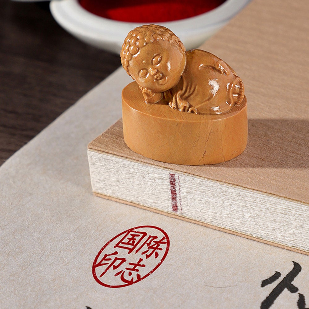 Sleeping Buddha Seal,Personal Name Stamp,Custom Chinese Chop Free Chinese Name Translation Seal.