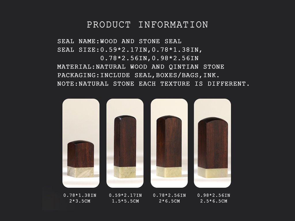 Chinese Wood and stone Seal, Personal Name Stamp,Custom Chinese Chop Free Chinese Name Translation Seal.